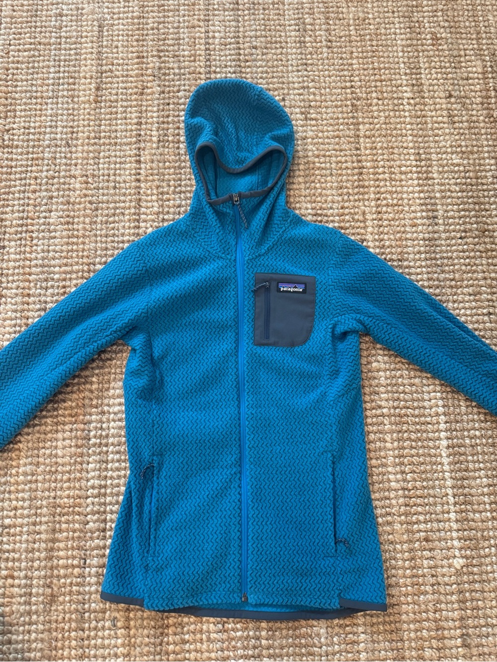 Patagonia R1 Air Full-Zip Fleece Hoody - XS 💙🩶